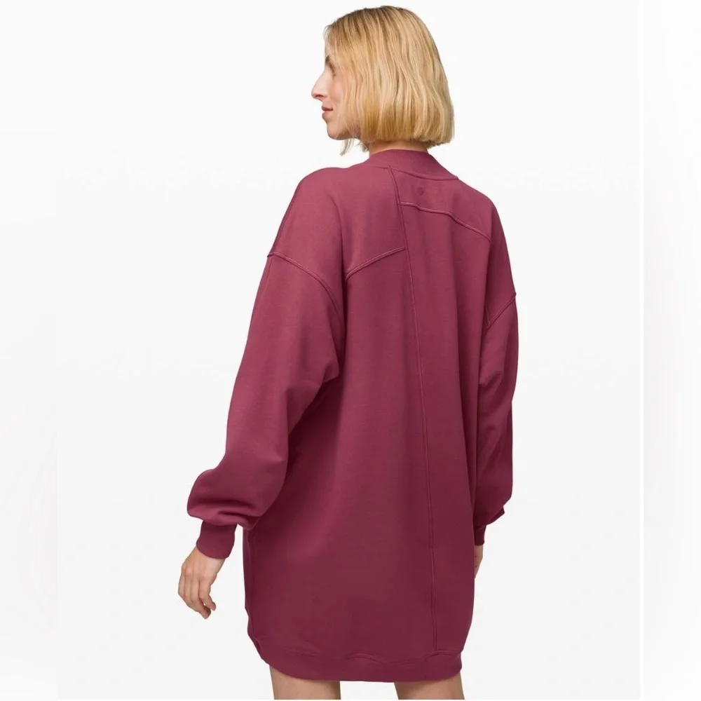 Lululemon Broken Beats Sweater Dress in Plumful Size Medium